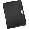 JÜSCHA Alassio MARES I Writing Portfolio DIN A4 with Calculator, Notepad, Card Slots, Pen Loop, FINEtouch Leather Imitation, Black 96086-1