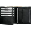 JÜSCHA Alassio Men's Leather Wallet with RFID Protection, Black 42006