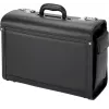 JÜSCHA Alassio Pilot Case Faux Leather Black 28L 15.6 inch Laptop 45028