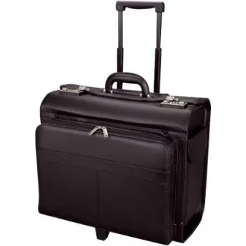 JÜSCHA Alassio Pilot Case SAN REMO, Synthetic Leather, Black (45030)