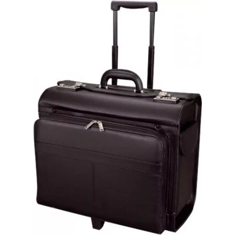 JÜSCHA Alassio Pilot Case SAN REMO, Synthetic Leather, Black (45030)