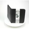 JÜSCHA Alassio REGGIO A4 Conference Folder with Zipper, Faux Leather, Black 30027