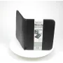 JÜSCHA Alassio REGGIO A4 Conference Folder with Zipper, Faux Leather, Black 30027