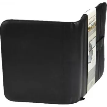 JÜSCHA Alassio RICCIONE A4 Zipper Document Folder Faux Leather Black 30040