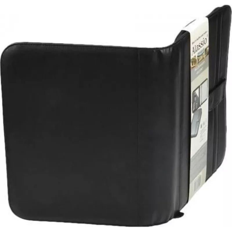 JÜSCHA Alassio RICCIONE A4 Zipper Document Folder Faux Leather Black 30040
