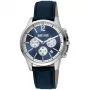 JUST CAVALLI MAN JC1G175L0225 42mm Blue Dial Leather Strap Quartz Watch