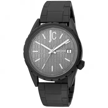 JUST CAVALLI MAN JC1G217M0075 Quartz Analog Watch 42mm Stainless Steel Mesh Bracelet