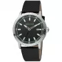 JUST CAVALLI Men's Quartz Analog Watch JC1G216L0025 42mm Stainless Steel Case Black Leather Strap