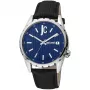 JUST CAVALLI Men's Quartz Analog Watch JC1G217L0025 42mm Blue Dial Blue Leather Strap