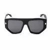 JUST CAVALLI Unisex Sunglasses SJC097V580700 Black Acetate Frame Grey Polycarbonate Lens 58/17/140 mm