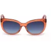 JUST CAVALLI Women's Sunglasses JC836S-66W Havana Butterfly Acetate Frame Brown Gradient Lens 56/18/140 mm