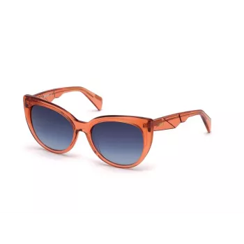 JUST CAVALLI Women's Sunglasses JC836S-66W Havana Butterfly Acetate Frame Brown Gradient Lens 56/18/140 mm