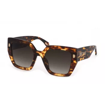 JUST CAVALLI Women's Sunglasses SJC021-530743 Havana Acetate Frame Brown Gradient Lens 53mm
