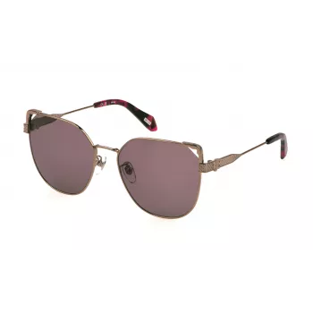 JUST CAVALLI Women's Sunglasses SJC042-580A39 Havana Brown Butterfly Acetate Frame Brown Gradient Lens 58/14/140 mm