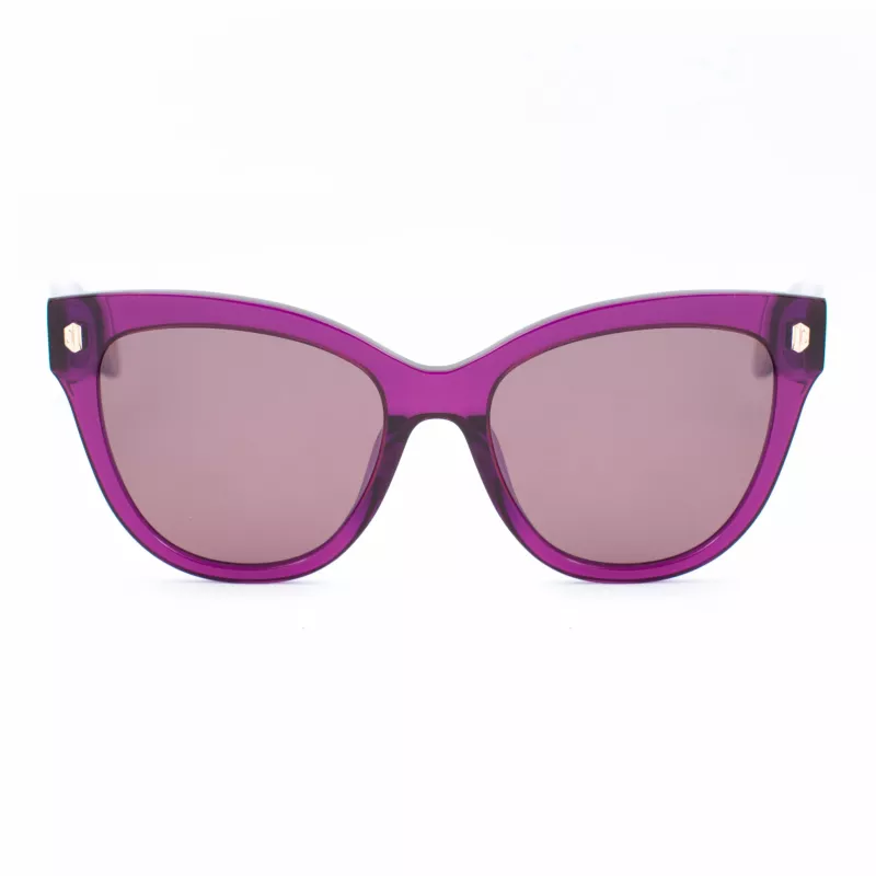 JUST CAVALLI Women's Sunglasses SJC043-5509FE Butterfly Cat Eye Acetate Havana Brown Gradient UV400 55/18/140 mm