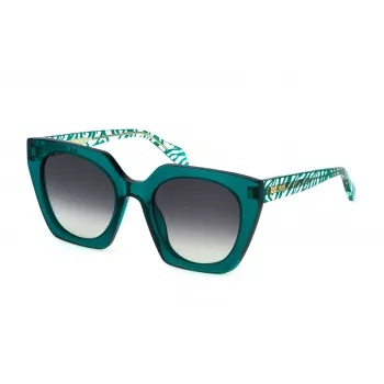 JUST CAVALLI Women's Sunglasses SJC088V530998 - Rectangular Acetate Frame with Smoke Grey Lenses