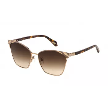 JUST CAVALLI Women's Sunglasses SJC093-5802AM Havana Butterfly Acetate