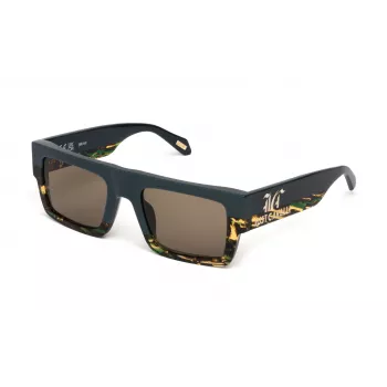 JUST CAVALLI Women's Sunglasses SJC103V5307RR Black Acetate Square Frame Grey Gradient Lens 53mm