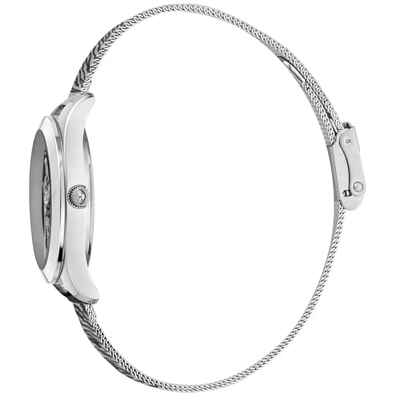 JUST CAVALLI Women's Watch JC1L210M0045 32mm Silver Stainless Steel Mesh Bracelet Quartz Analog