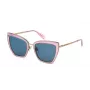 JUST CAVALLI Women Sunglasses SJC092-5306SM Black/Grey Butterfly Acetate 53mm