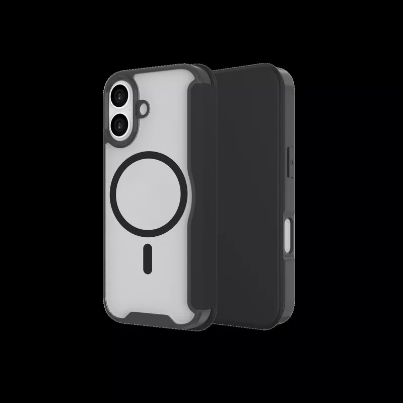 JUST MUST CHAMPION II MAGSAFE FLIP CASE for iPhone 17, Black