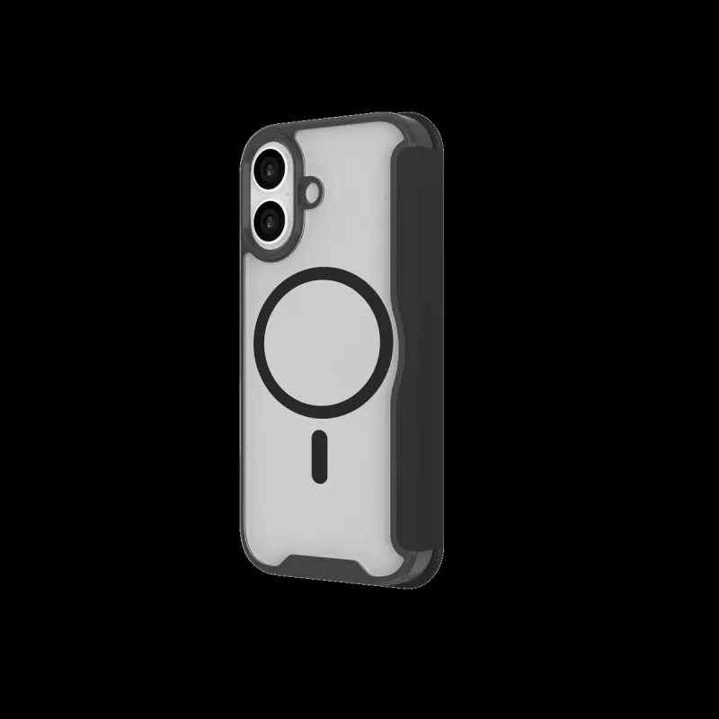 JUST MUST CHAMPION II MAGSAFE FLIP CASE for iPhone 17, Black
