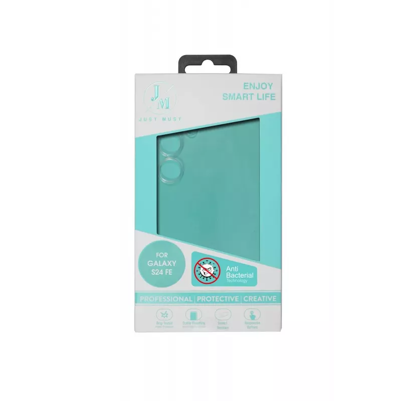 JUST MUST JM ANTI-BACTERIA TPU for Galaxy S24 FE Clear