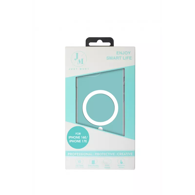 JUST MUST JM Crystal with MagSafe for iPhone 16e/17e Clear