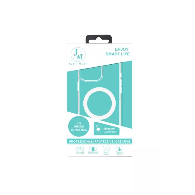JUST MUST JM MAGSAFE CRYSTAL I for iPhone 16 Pro Max Clear