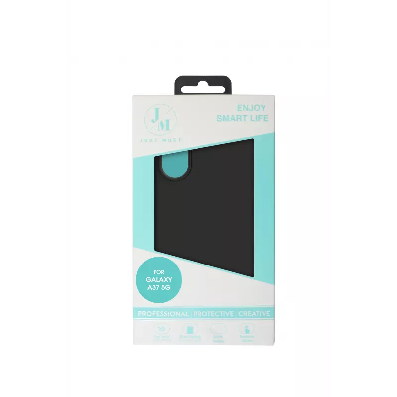 JUST MUST JM Regular Defense Silicone Case for Galaxy A37, Black