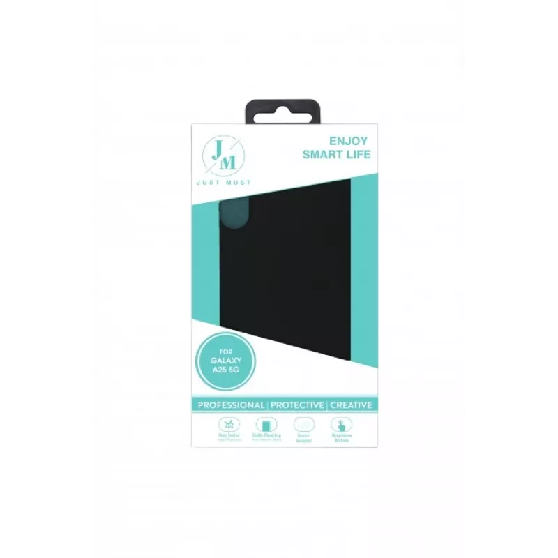 JUST MUST JM Regular Defense Silicone Case for Samsung Galaxy A25 - Black