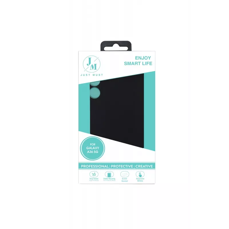 JUST MUST JM REGULAR DEFENSE SILICONE for Galaxy A36, Black