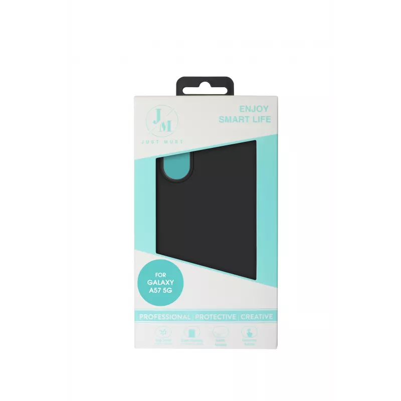 JUST MUST JM REGULAR DEFENSE SILICONE for Galaxy A57, Black