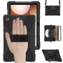 JUST MUST JM Rugged Case Grip for Samsung Galaxy Tab A11+ with a Strap Black