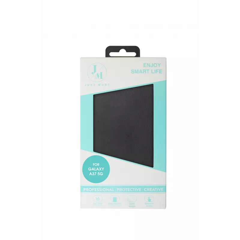 JUST MUST JM STAND FLIP CASE for Galaxy A37, Black