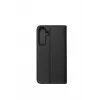 JUST MUST JM Stand Flip Case for Samsung Galaxy A35 5G, Black – PU Leather Wallet with Card Slots and Kickstand