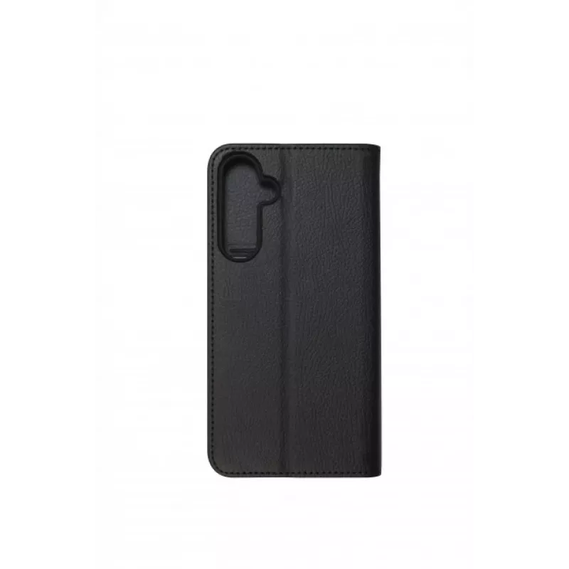 JUST MUST JM Stand Flip Case for Samsung Galaxy A35 5G, Black – PU Leather Wallet with Card Slots and Kickstand