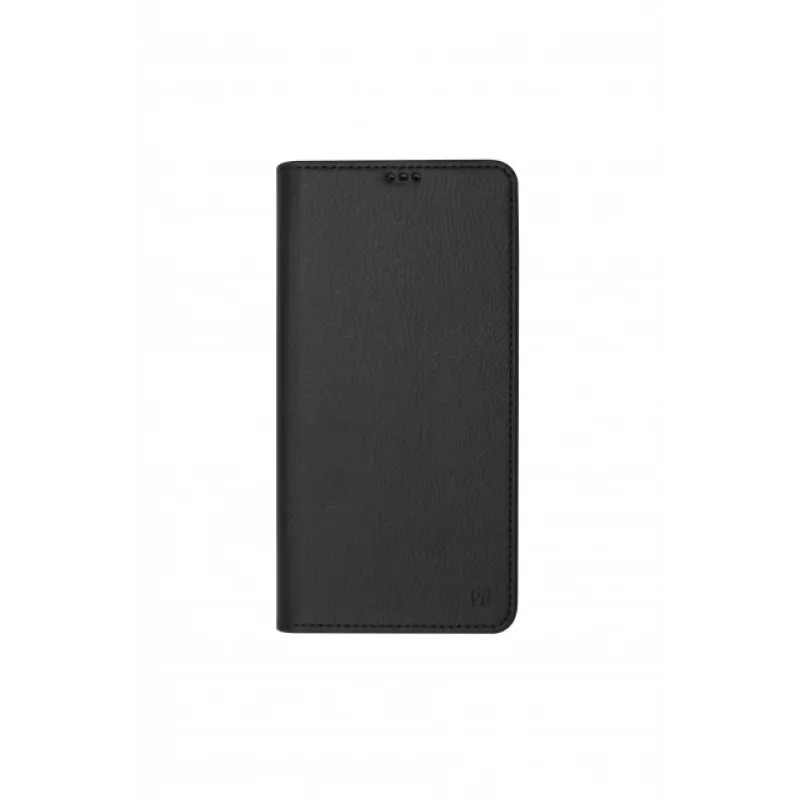 JUST MUST JM Stand Flip Case for Samsung Galaxy A35 5G, Black – PU Leather Wallet with Card Slots and Kickstand