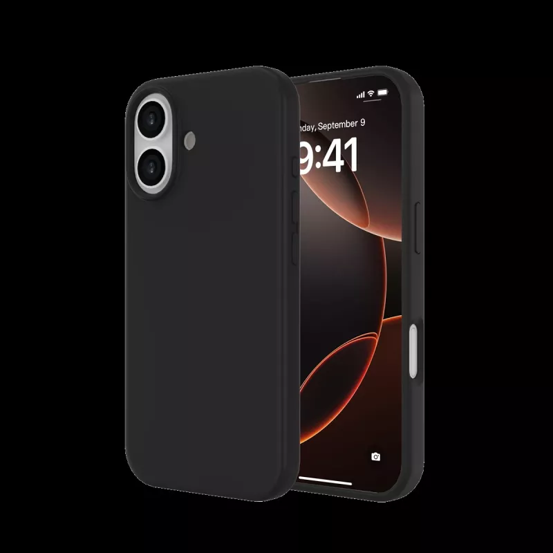 JUST MUST REGULAR DEFENSE SILICONE with MAGSAFE for iPhone 17 Black
