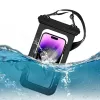 JUST MUST Waterproof Phone Pouch Black – IPX8 30m Submersible Case for Smartphones