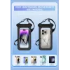 JUST MUST Waterproof Phone Pouch Black – IPX8 30m Submersible Case for Smartphones