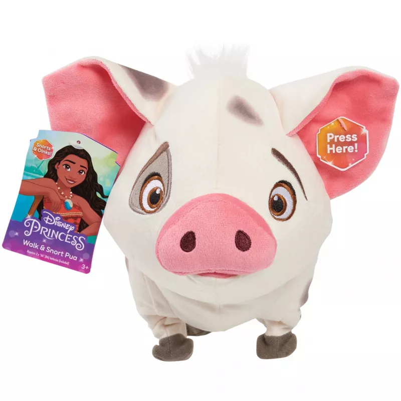JUST PLAY Disney Moana Walk & Snort Pua Interactive Electronic Plush Toy