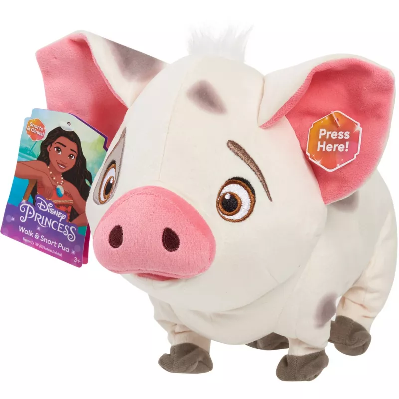 JUST PLAY Disney Moana Walk & Snort Pua Interactive Electronic Plush Toy