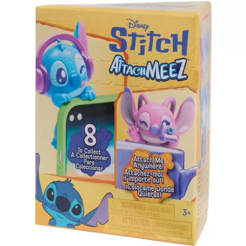 Just Play Disney Stitch Attachmeez Collectible Mini Figure (Random)