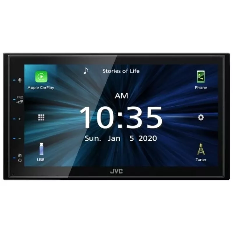 JVC KW-M560BT 6.8 inch Bluetooth Car Media Receiver with 13-Band EQ, Android Mirroring, 3 Pre-outs & Rear USB