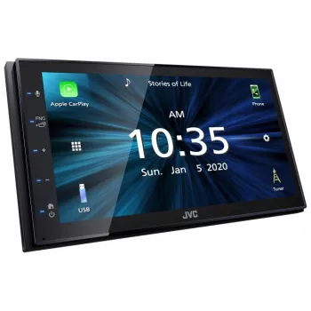 JVC KW-M560BT 6.8 inch Bluetooth Car Media Receiver with 13-Band EQ, Android Mirroring, 3 Pre-outs & Rear USB