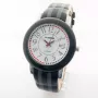 K&BROS Unisex Analog Quartz Watch 9426-2-435 43mm Black Dial Leather Strap