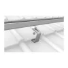 K2 Systems 1000001 Roof Hook for Tile Roofs, Stainless Steel, Base Plate 150x60x5 mm, Arm 30x6 mm