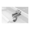 K2 Systems 1000001 Roof Hook for Tile Roofs, Stainless Steel, Base Plate 150x60x5 mm, Arm 30x6 mm