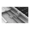 K2 Systems 1000001 Roof Hook for Tile Roofs, Stainless Steel, Base Plate 150x60x5 mm, Arm 30x6 mm